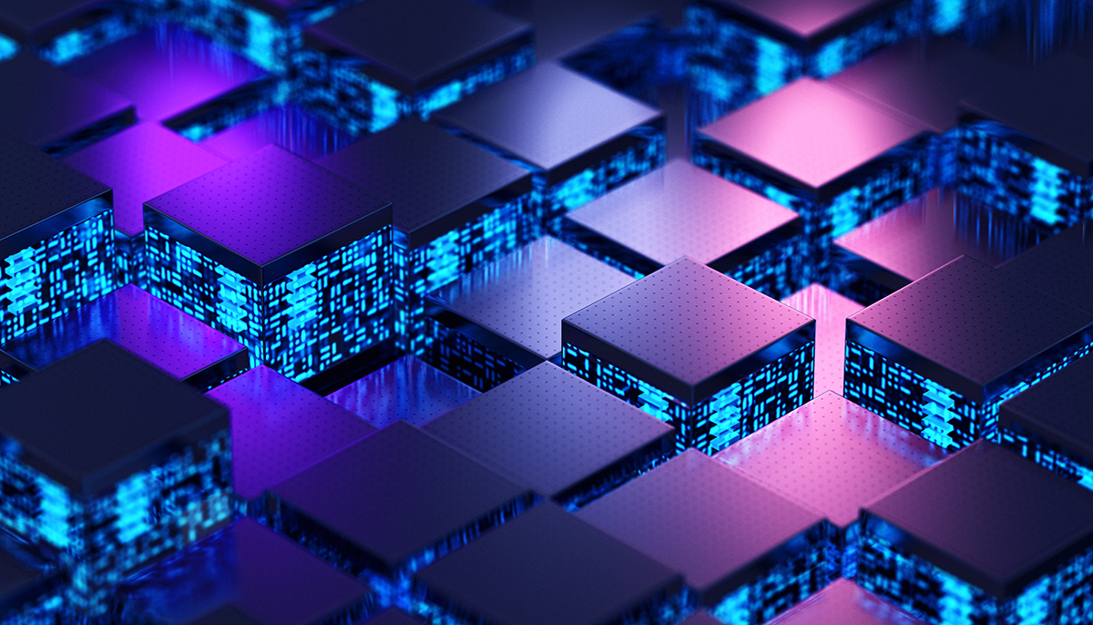 Big data. Information concept. 3D render